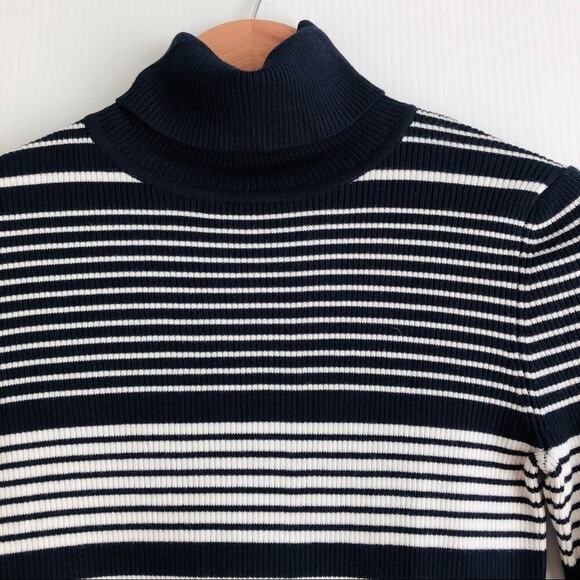 NWT Philosophy turtle neck striped sweater long sleeve ribbed - Picture 3 of 9